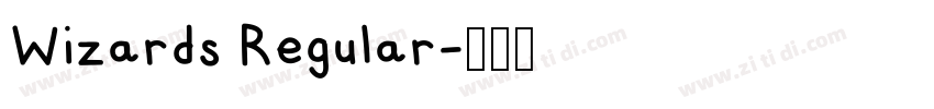 Wizards Regular字体转换